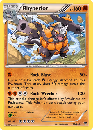 Rhyperior 62/146 Pokemon card
