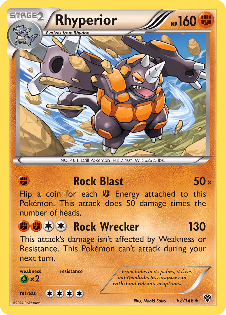 Rhyperior 62/146 Pokemon card