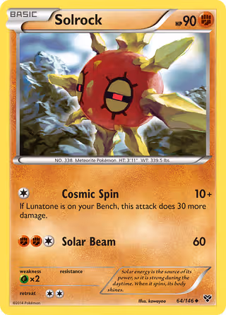 Solrock 64/146 Pokemon card