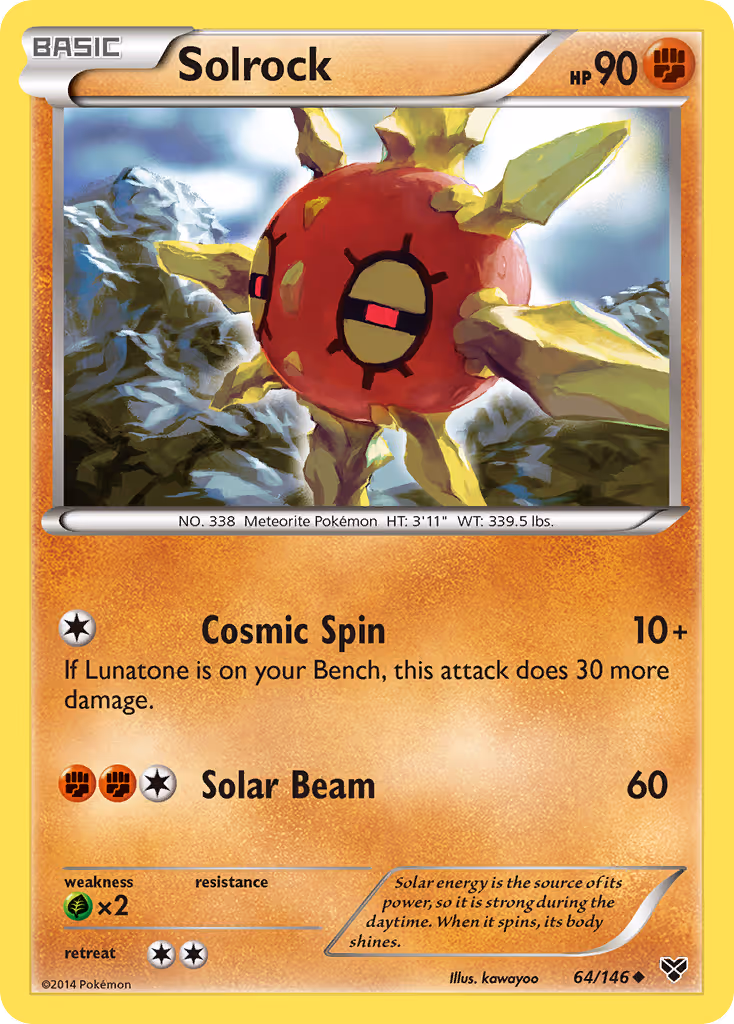 Solrock 64/146 Pokemon card