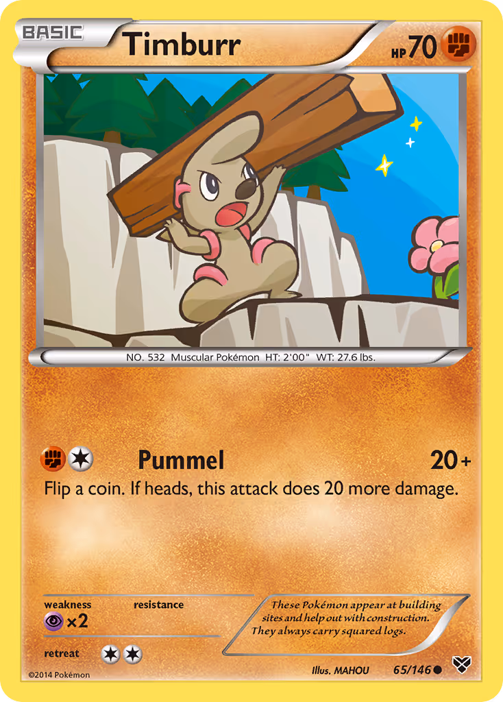 Timburr 65/146 Pokemon card