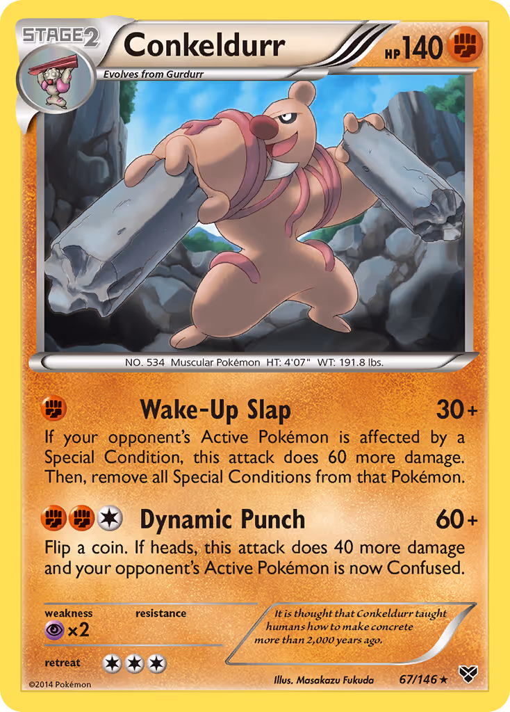 Conkeldurr 67/146 Pokemon card