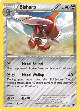Bisharp 82/146 Pokemon card