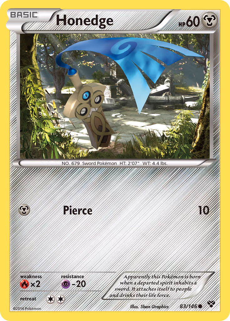 Honedge 83/146 Pokemon card