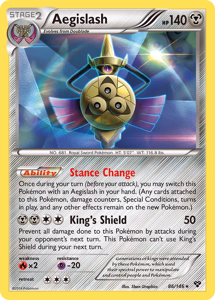 Aegislash 86/146 Pokemon card