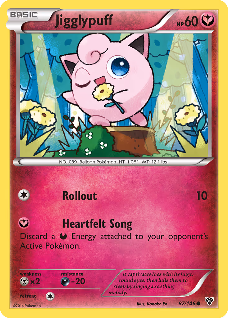 Jigglypuff 87/146 Pokemon card