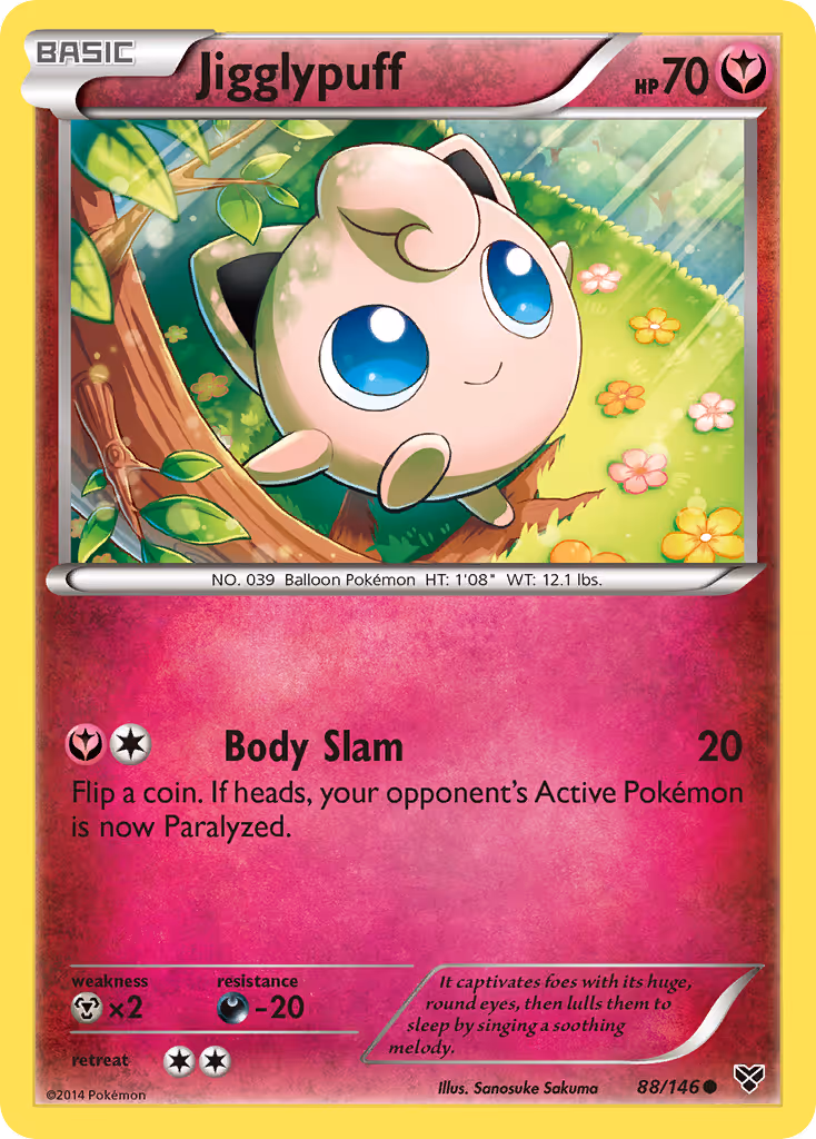 Jigglypuff 88/146 Pokemon card