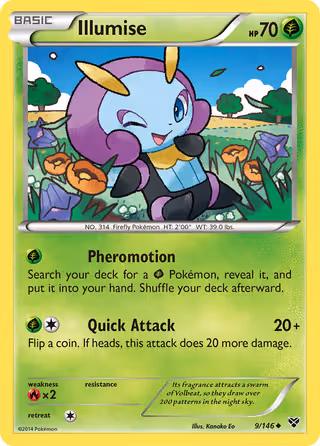 Illumise 9/146 Pokemon card