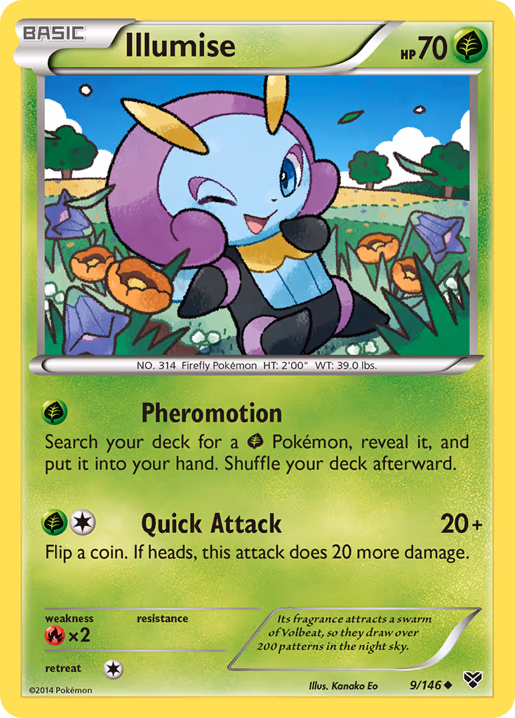 Illumise 9/146 Pokemon card