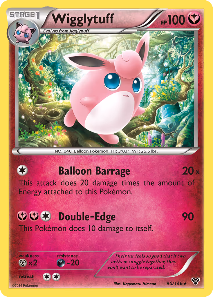 Wigglytuff 90/146 Pokemon card