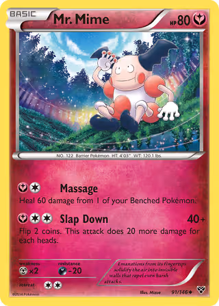 Mr. Mime 91/146 Pokemon card