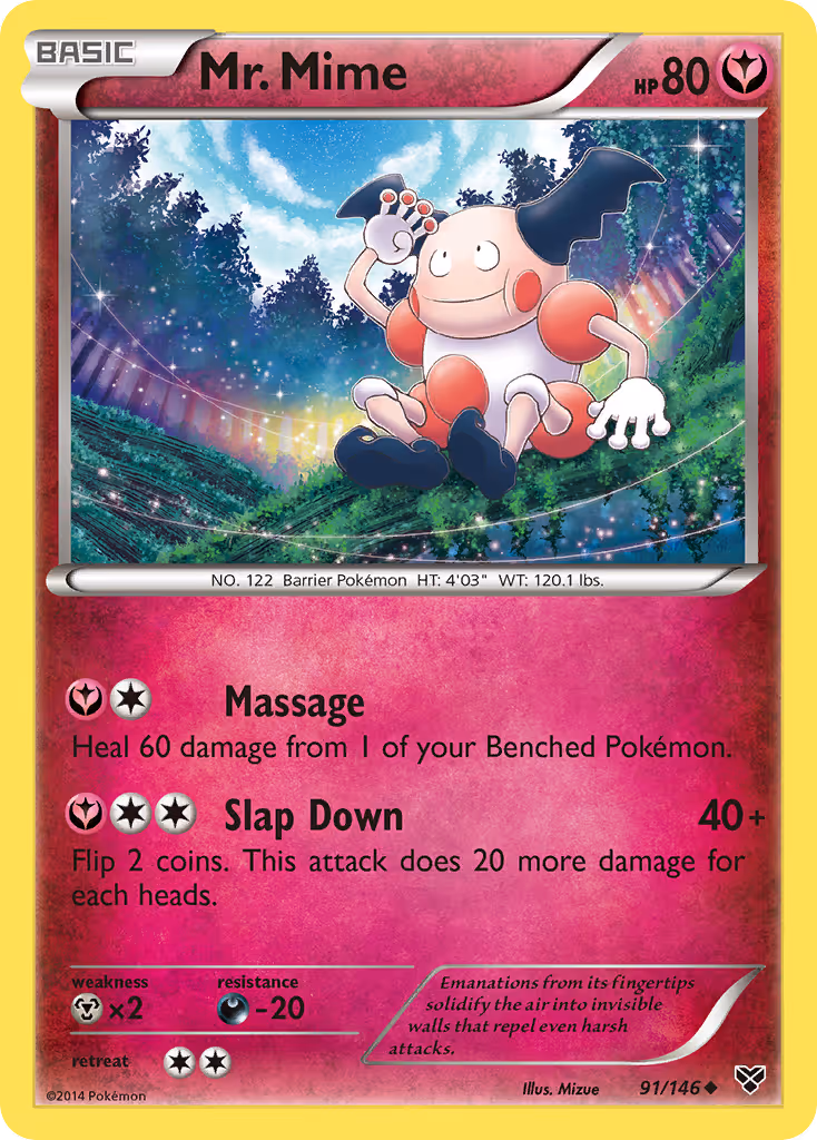 Mr. Mime 91/146 Pokemon card