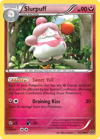 Slurpuff 95/146 Pokemon card