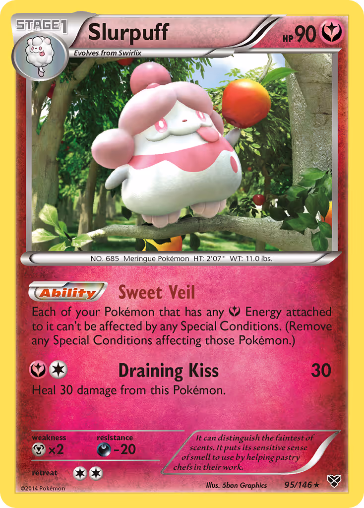 Slurpuff 95/146 Pokemon card