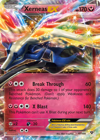 Xerneas EX 97/146 Pokemon card
