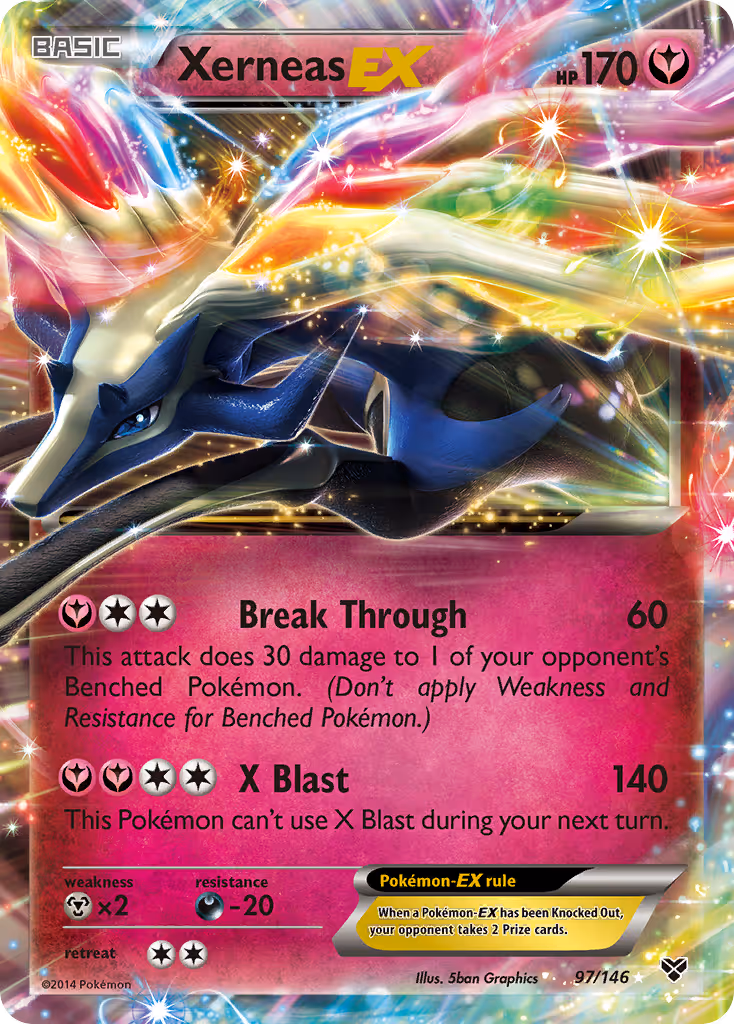 Xerneas EX 97/146 Pokemon card