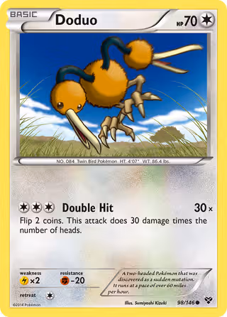 Doduo 98/146 Pokemon card