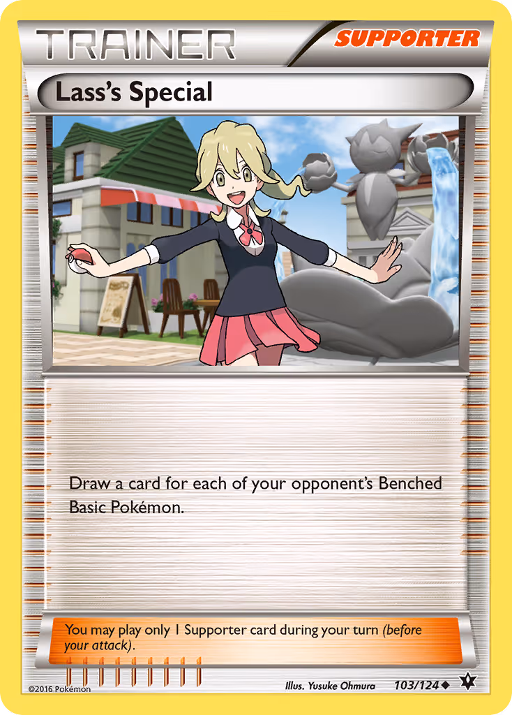 Lass's Special 103/124 Pokemon card