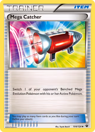 Mega Catcher 104/124 Pokemon card
