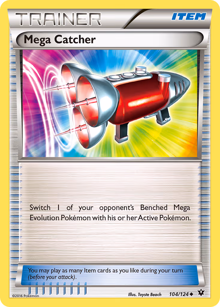 Mega Catcher 104/124 Pokemon card