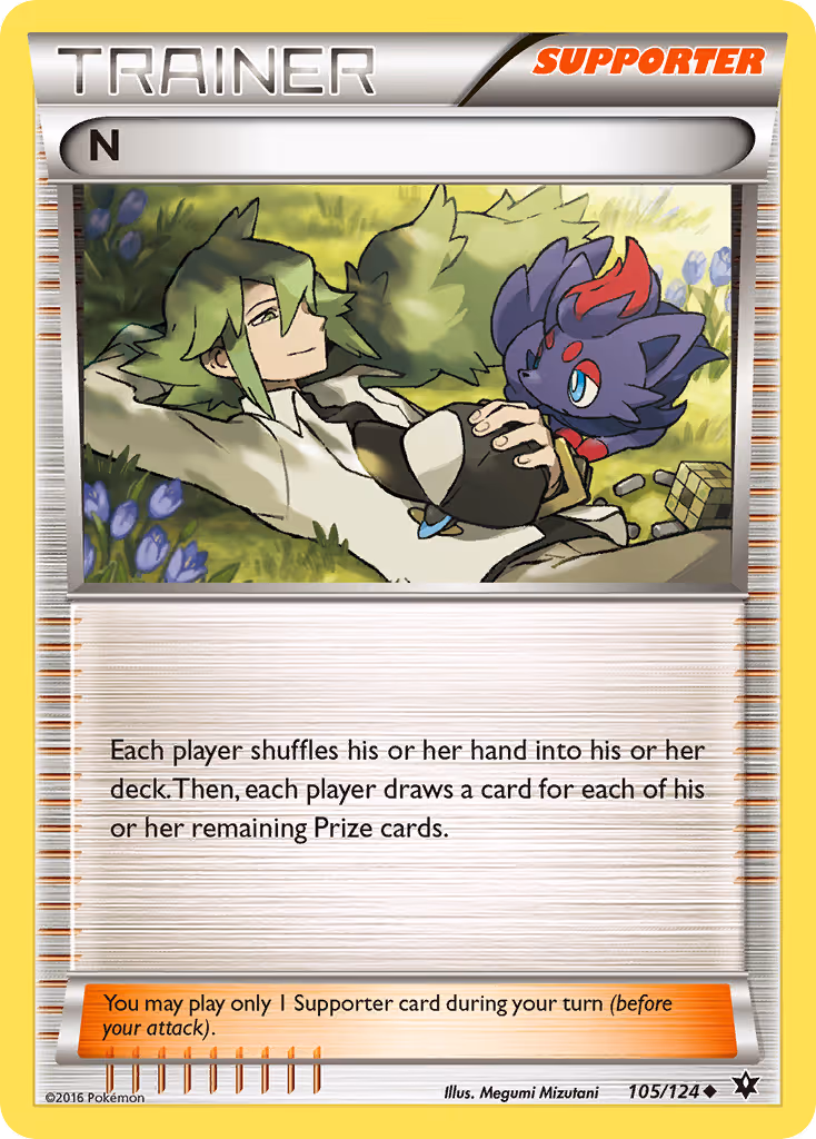 N 105/124 Pokemon card
