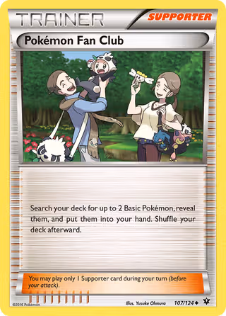Pokémon Fan Club 107/124 Pokemon card