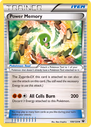 Power Memory 108/124 Pokemon card