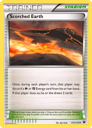 Scorched Earth 110/124 Pokemon card