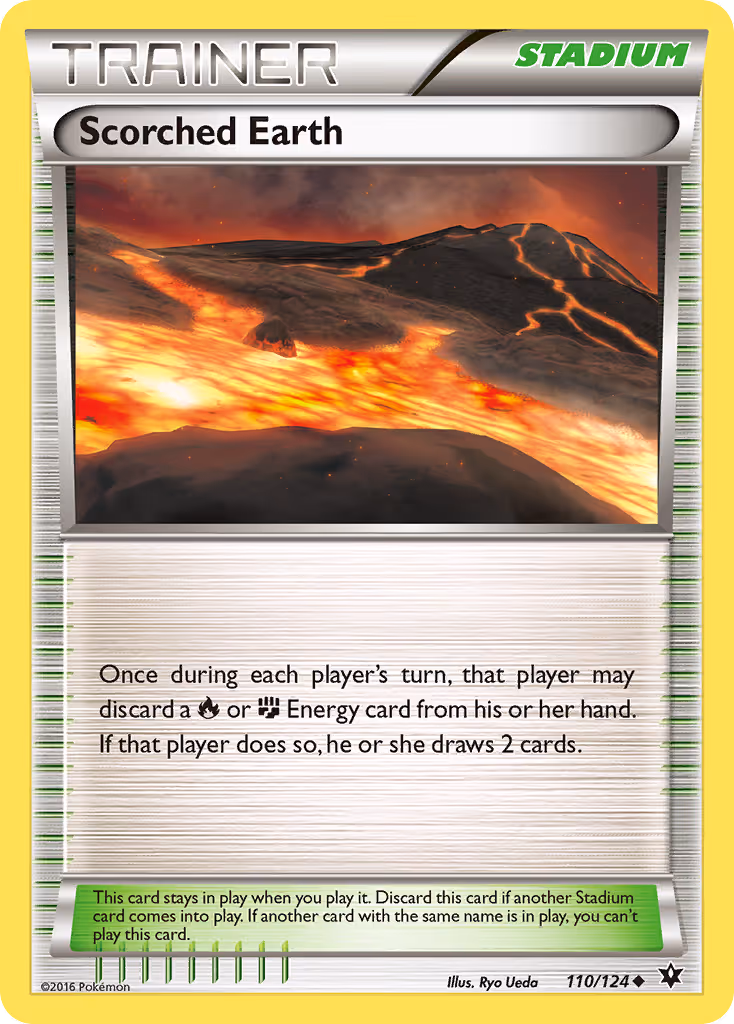 Scorched Earth 110/124 Pokemon card