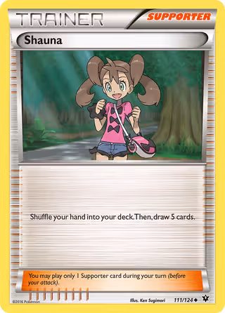 Shauna 111/124 Pokemon card