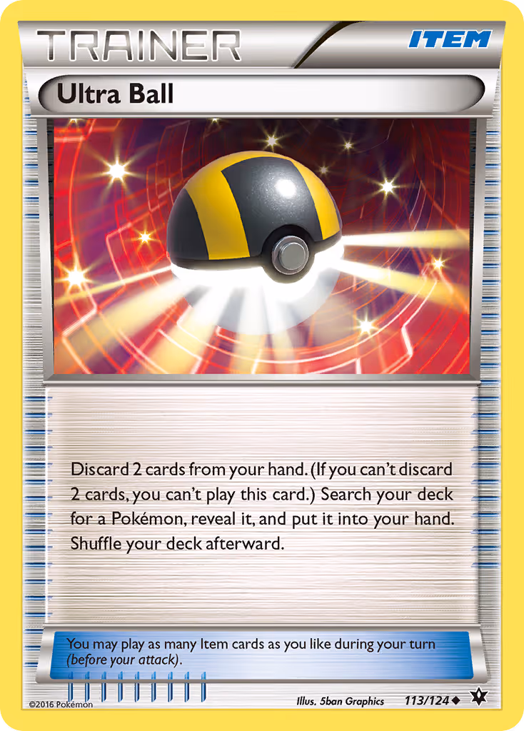 Ultra Ball 113/124 Pokemon card