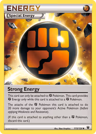 Strong Energy 115/124 Pokemon card