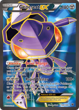 Genesect EX 120/124 Pokemon card