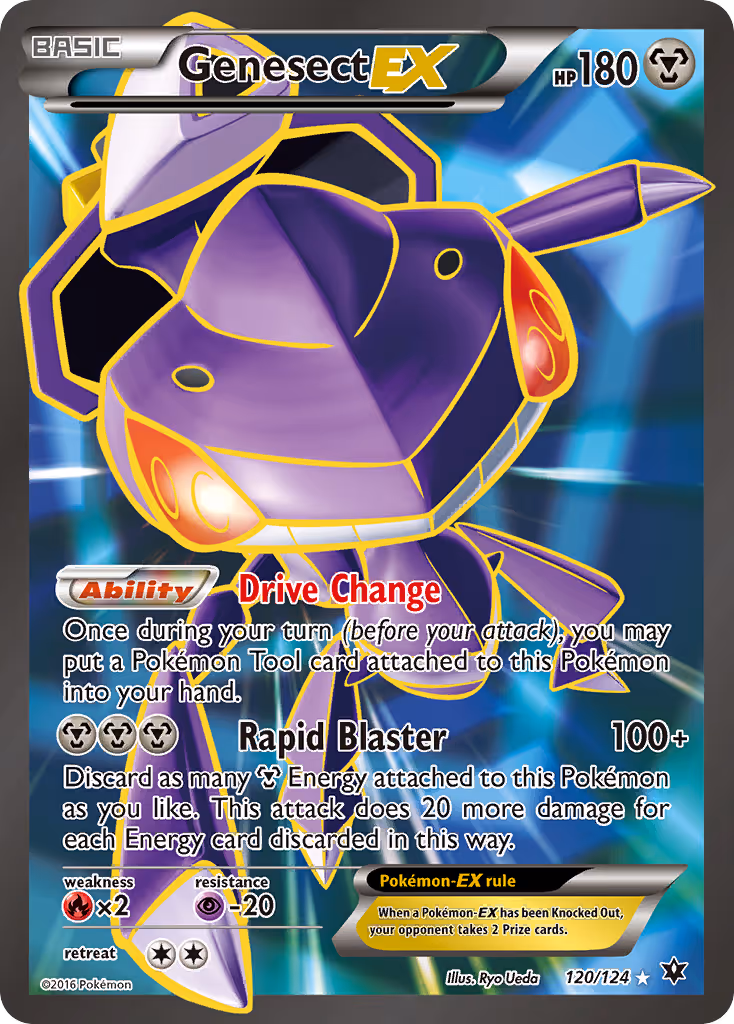 Genesect EX 120/124 Pokemon card