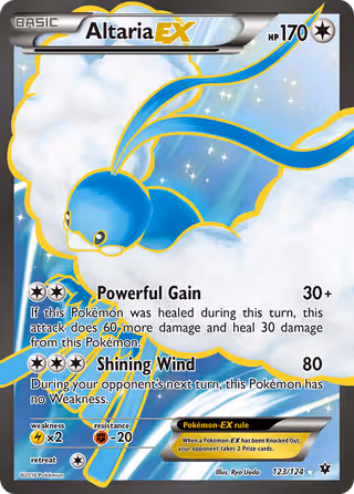 Altaria EX 123/124 Pokemon card