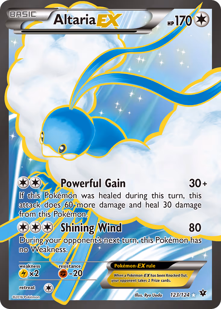 Altaria EX 123/124 Pokemon card