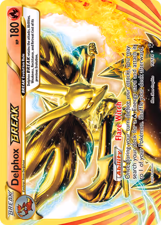 Delphox BREAK 14/124 Pokemon card