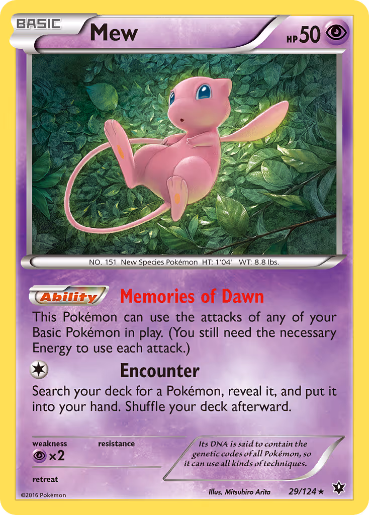 Mew 29/124 Pokemon card