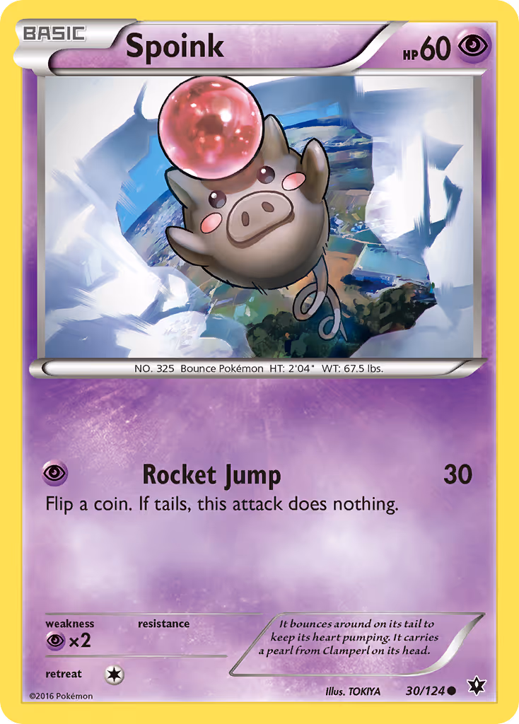 Spoink 30/124 Pokemon card