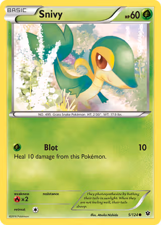 Snivy 5/124 Pokemon card
