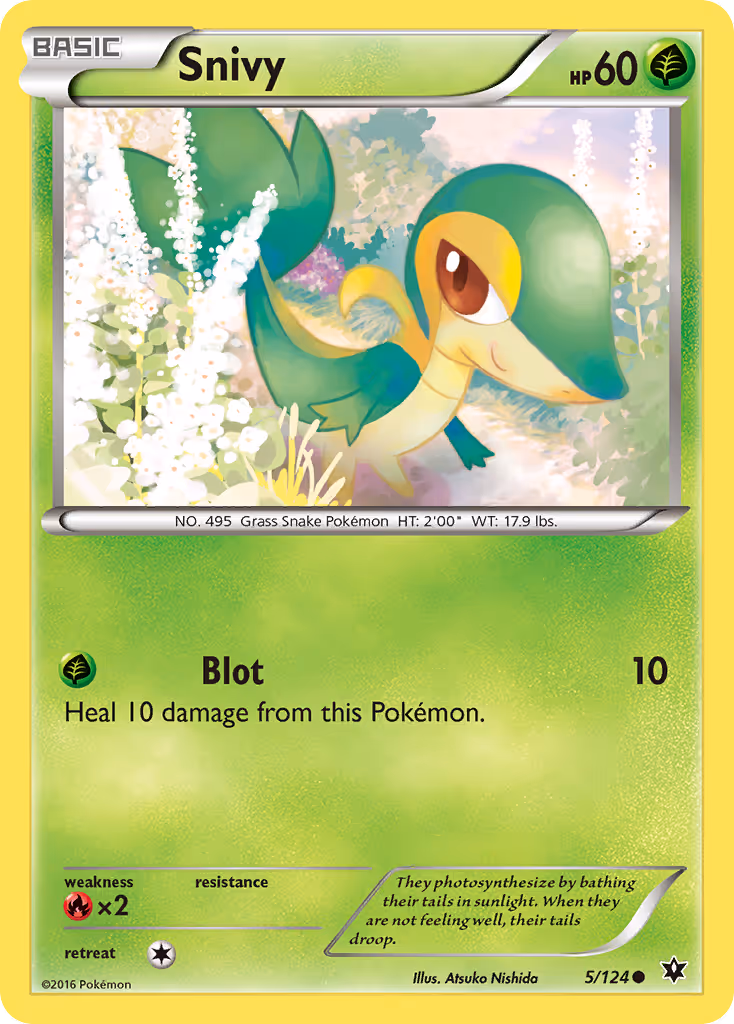 Snivy 5/124 Pokemon card