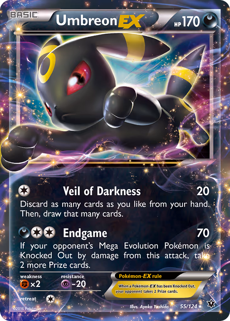 Umbreon EX 55/124 Pokemon card
