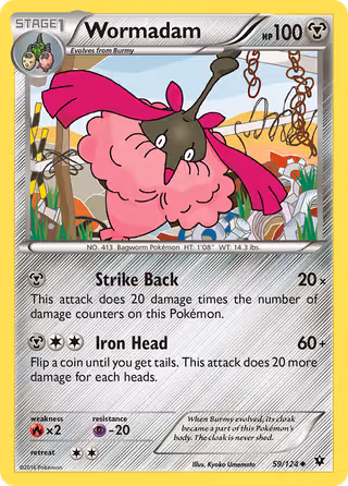Wormadam 59/124 Pokemon card