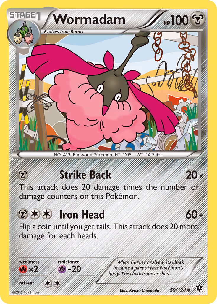 Wormadam 59/124 Pokemon card