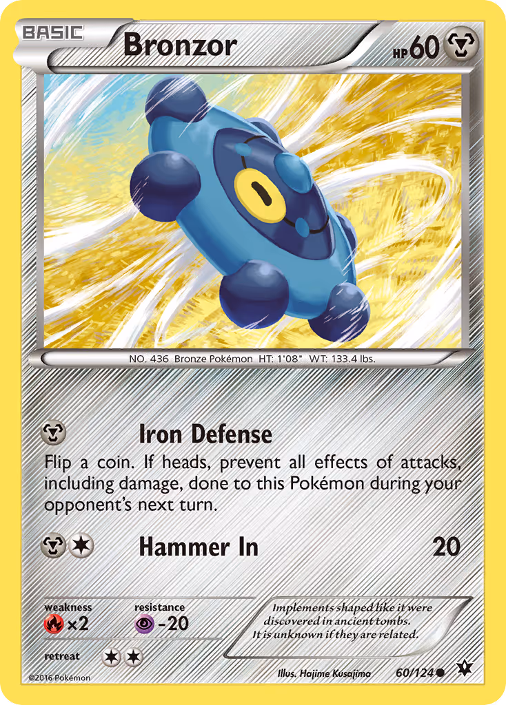 Bronzor 60/124 Pokemon card