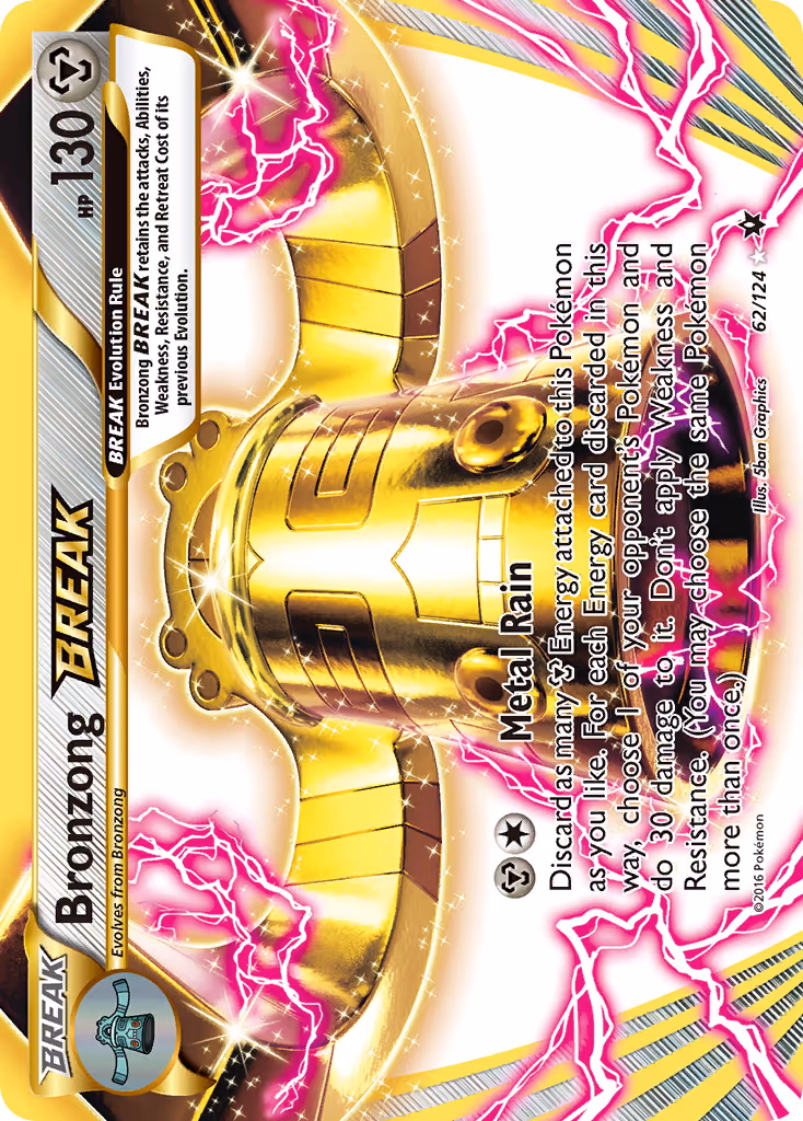 Bronzong BREAK 62/124 Pokemon card