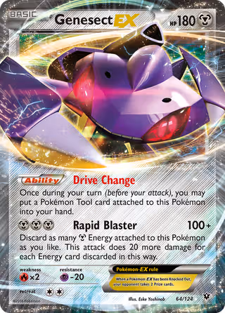 Genesect EX 64/124 Pokemon card