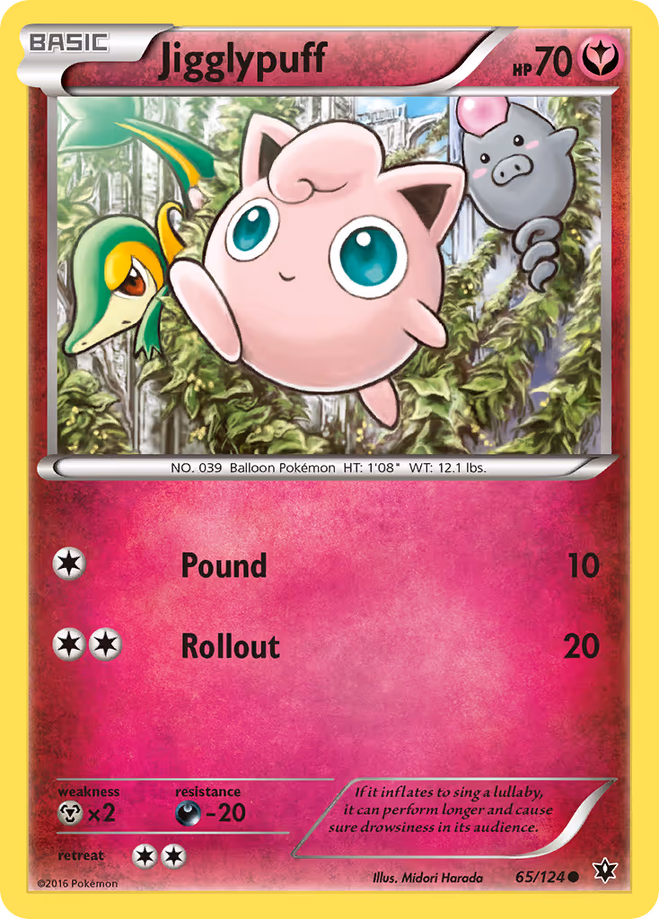 Jigglypuff 65/124 Pokemon card