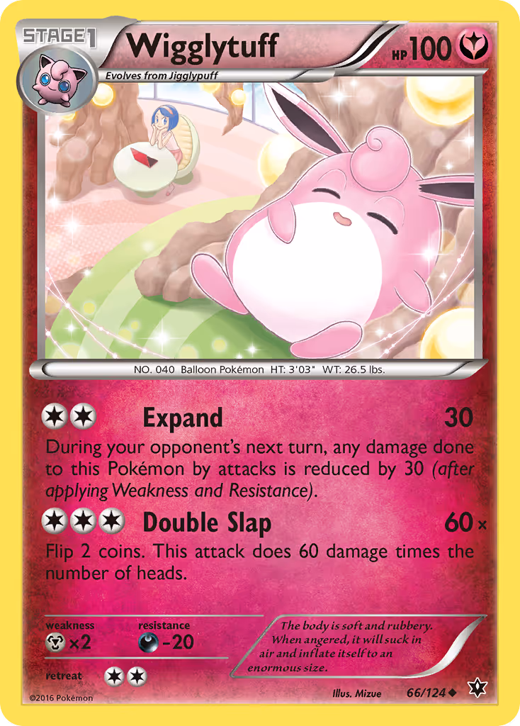 Wigglytuff 66/124 Pokemon card