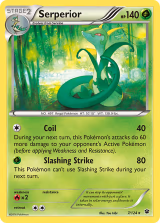 Serperior 7/124 Pokemon card